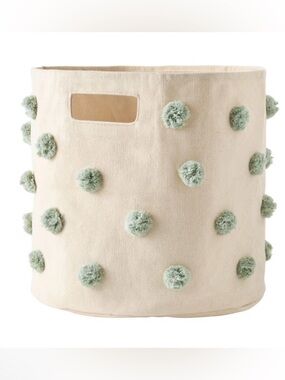 Pehr Pom-Pom Basket Bin in Sea